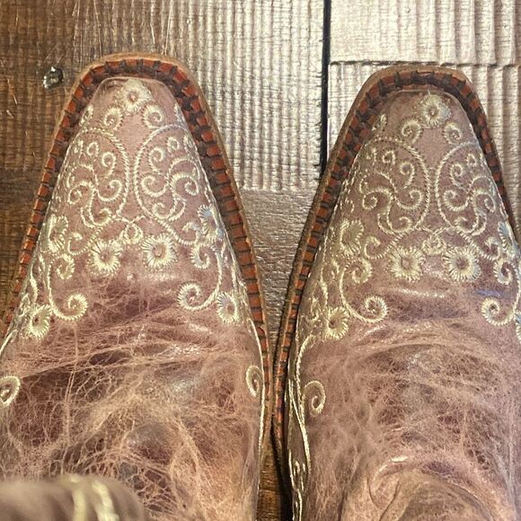 CORRAL KIDS' EMBROIDERED SQUARE TOE WESTERN BOOTS - Picture 3 of 14